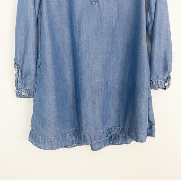 Cloth & Stone Women's Acata Chambray Denim Tunic Dress Boho Size Small - Picture 3 of 12